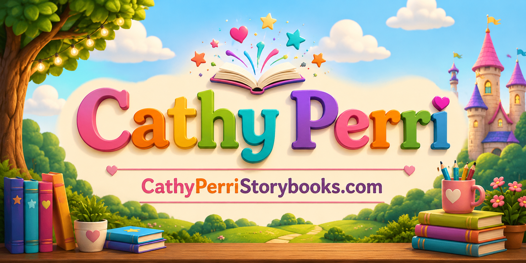 Cathy Perri Storybooks magical storybook banner